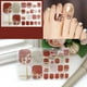 thumbnail image 2 of Pegatinas de verano para las uñas de los pies, sin pegamento, de larga duración, brillantes, con lima de uñas, capa de gel, no requiere horneado, para manicura DIY, 2 of 3