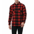 thumbnail image 2 of Damipow Men's Flannel Shirts Plaid Long Sleeve Button Down Shirt,Sizes S-2XL,Mens Shirts, 2 of 6