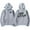 grey, variant on Korn World Tour Merch Unisex Oversized Cotton Fleece Zip-Up Hoodie - Retro Punk Graphic Print Kangaroo Pocket Long Sleeve Casual Streetwear