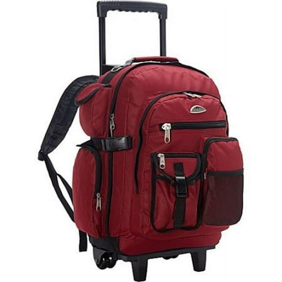 Deluxe Wheeled Backpack - Burgundy
