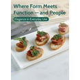 thumbnail image 2 of White Serving Platters, Porcelain Serving Trays for Parties, Large Rectangular Plates - 15.5 Inch, Set of 4, 2 of 3