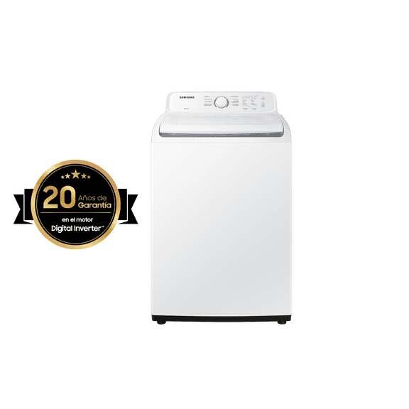 Lavadora Carga Superior Samsung 22 kg BubbleStorm™ y Digital Inverter Blanca