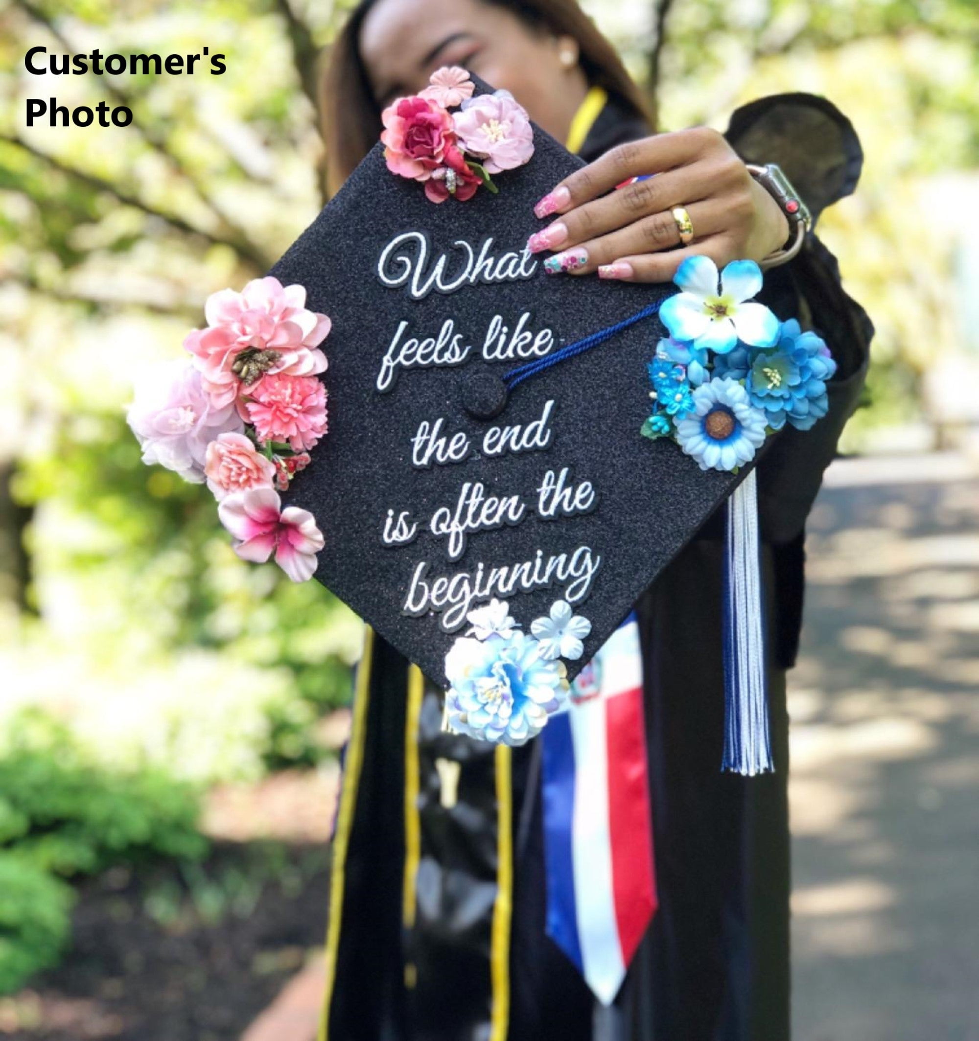 Once Upon a Time What Feels Like The End Black Graduation Cap Decorations
