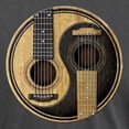 thumbnail image 3 of CafePress - Old And Worn Acoustic Guitars Yin Yang - Mens Comfort Colors Shirt, 3 of 5