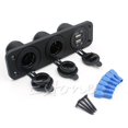 thumbnail image 2 of Dc 12v/24v 3 Port Car Charger Socket Splitter Cigarette Lighter Adapter Usb Plug, 2 of 2