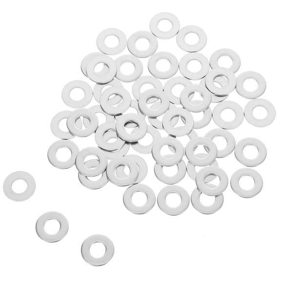 LOLIPPYY 50pcs Metal Flat Washers Kit for Reliable Performance in Industrial Use