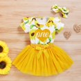 thumbnail image 4 of Maxcozy Toddler Baby Girl Birthday Outfits Romper Tutu Skirt Set, 4 of 10