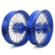 16X3.5 72 Spoked Wheels Rims Hubs Single Disc for Harley Softail Heritage FLSTC