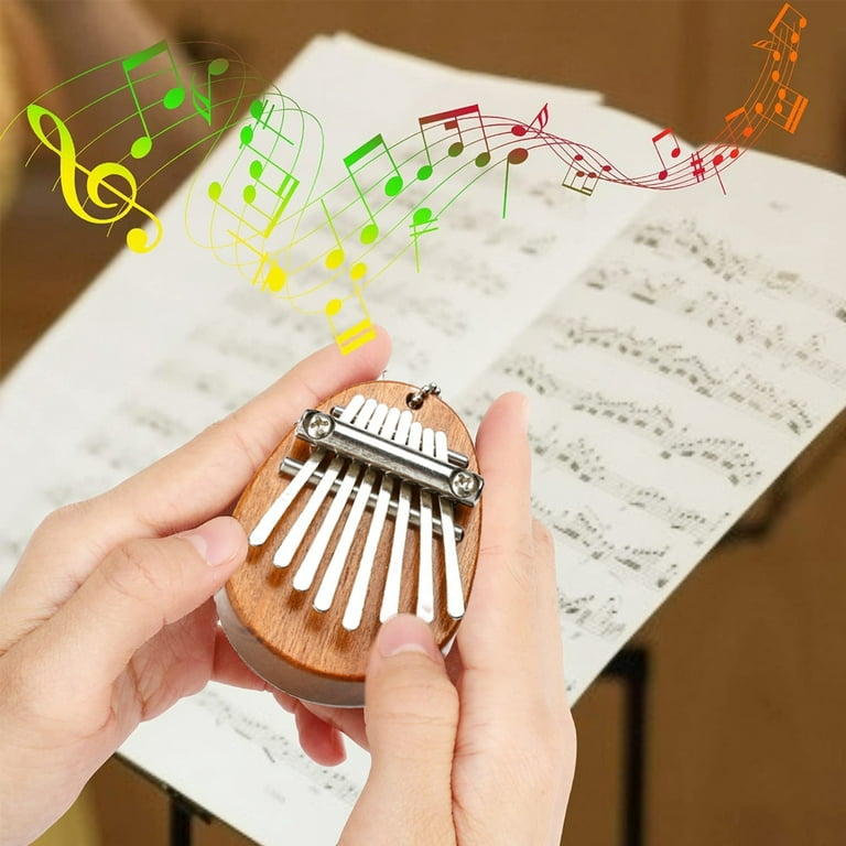  REGIS Kalimba 8 Key Exquisite Finger Thumb Piano Marimba  Musical Good Accessory Pendant Gif
