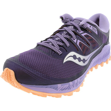 Saucony Women's Peregrine Iso Purple / Peach Ankle-High Fabric Trail ...