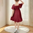 thumbnail image 5 of Nskgu Tween Girls 2025 Summer Dresses Kids Polka Dot Dress Girls Spring Dresses Size 4-14 Years, 5 of 6