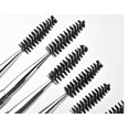 thumbnail image 3 of 2 cepillos para rímel, cepillos para cejas y pestañas, aplicadores de varitas para rímel, cepillos para ojos, cepillos cosméticos portátiles con tapa para viajes, blanco, 3 of 5