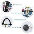 thumbnail image 7 of FORMRS Women's Travel Backpack Purse Anti-Theft Hidden Pockets Casual Shoulder Bag, Blue Doodle Pattern, 7 of 7