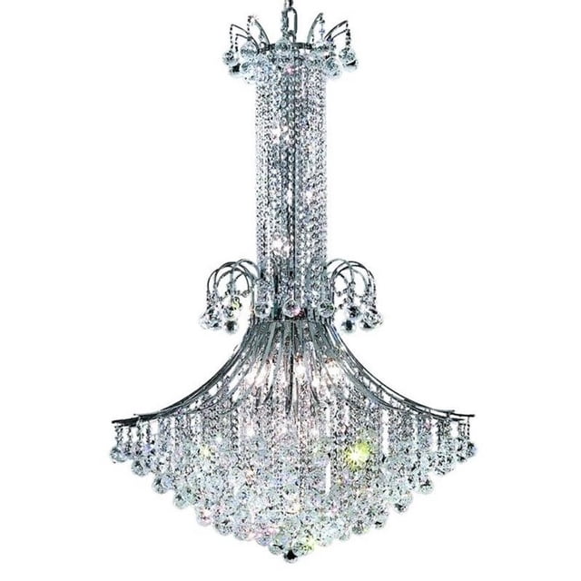Elegant Lighting Toureg 35" 16 Spectres de Lumière Lustre en Cristal