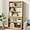 Wood, variant on Rresyet 5 Tier Bookcase with Flip-Flop Design, 71" x 37" x 16" Wooden Book Shelf, Extra Bookshelf Storage Organizer, Display Standing Shelf Unit for Home Office, Living Room, Study Room (Wood)