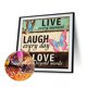 thumbnail image 2 of 5D DIY Diamante Pintura Full Round Drill Letras Rhinestone Artesanía Home Art Gift Tmvgtek decoración de arte en el hogar, 2 of 9