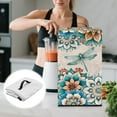 thumbnail image 5 of ZIATUBLES Boho Dragonfly Mandala Flower Print Juicer Dust Cover Stain Resistant Kitchen Appliance Protective Case Compatible with Blender Juicer Counter Decor Accessories, 8 "W x 8 "D x 17 "H, 5 of 7