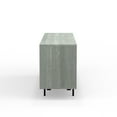thumbnail image 6 of Atlas 78" x 28" Highboy Modern TV Stand Cabinet And Sideboard - Grey Frame, White Door/Drawers, Black Base, 6 of 8
