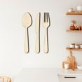 thumbnail image 2 of 1 Set of Wooden Household Utensils Sign Wall Decor Rustic Cutout Kitchen Wall Decor, 2 of 7