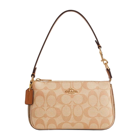 Bolsa Nolita 19 Signature in Canvas Coach Original Light Khaki
