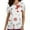 Beige, variant on EGNMCR Women Nursing Scrubs Tops Christmas Santa Socks Snowflake Printed Working Uniform Short Sleeve V Neck Workwear Blouse T-Shirt with Pockets Christmas Gifts
