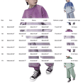 thumbnail image 2 of Boys 2 Piece Gradient Sweatshirt Set Girls Y2k Ombre Tracksuit Pullover Sweatshirt and Jogger Sweatpants Oversized Sweat Sets, 2 of 3