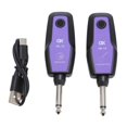 thumbnail image 1 of Système de guitare sans fil 2,4 GHz, portée de 98 pieds, émetteur et récepteur rechargeables USB C à 4 canaux pour guitare électrique, basse, ukulélé, 1 of 4