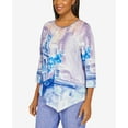 thumbnail image 6 of Alfred Dunner Womens Petite  Italian Scenic Asymmetrical Top, 6 of 6
