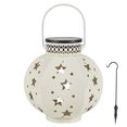 thumbnail image 3 of Linterna Linternas solares Colgantes Hierro Arte Hollow Star Proyección Vintage Lantern (Beige) Hugtrwg Para estrenar, 3 of 9