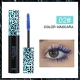 thumbnail image 2 of Máscara HUOGUO Color: azul, morado, rizado de larga duración, 2 of 2