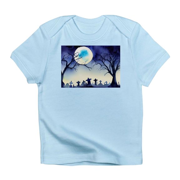 CafePress - Watercolor Halloween Night Infant T Shirt - Infant T-Shirt