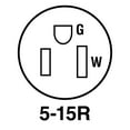 620P 250V Male Plug To 515R Triple Tap 125V Receptacle, Power Cord