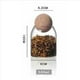thumbnail image 4 of 3X de Vidrio Transparente, Recipientes de Vidrio para Almacenamiento de Alimentos con Corcho Redondo Hermético, para Dulces, Nueces, y Granos de Café, 9 X 10 cm, 4 of 5