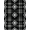 Black And White, Pattern 8, variant on ODIKA 8'x10' Washable Area Rug Durable, Non-Slip Large Checkered Bold Border Doormat Layering Front Under Plaid Refined for Living Room, Sectional, Family
