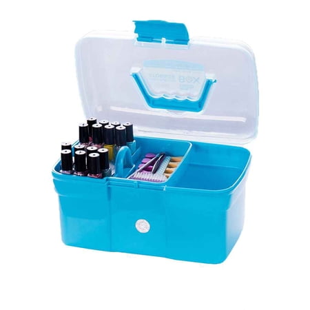 Hand-held Desktop Storage Box Plastic Scissors Makeup Organizer Jewelry ...