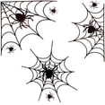 thumbnail image 2 of Halloween Wall Stickers Spider Web Window Stickers Window Glass Decorative Stickers 2pcs Black, 2 of 5