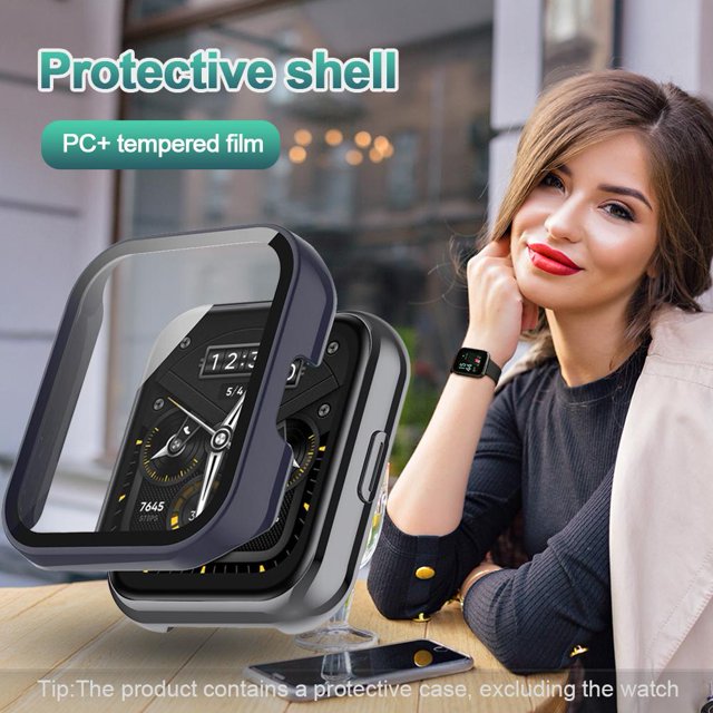 Cubierta protectora y película de pantalla Ndcxsfigh Para Realme Watch 2 Pro azul oscuro