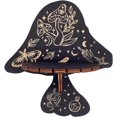 thumbnail image 1 of Estante de cristal de pared de madera con forma de hongo y polilla, estante flotante, soporte para péndulo de radiestesia, almacenamiento de artículos de brujería para colgar piedras, regalos, 1 of 6