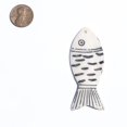 thumbnail image 2 of The Bead Chest Carved White Kenya Bone Fish Pendant African Large Hole Handmade, 2 of 4