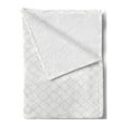 thumbnail image 2 of Vintage Soft Flannel Fleece Throw Blanket, Classical Simplistic Modern Pattern with Squares Dotted Lines Geometrical Design, Cozy Plush for Indoor and Outdoor Use, 50" x 70", Grey White, by Ambesonne, 2 of 5