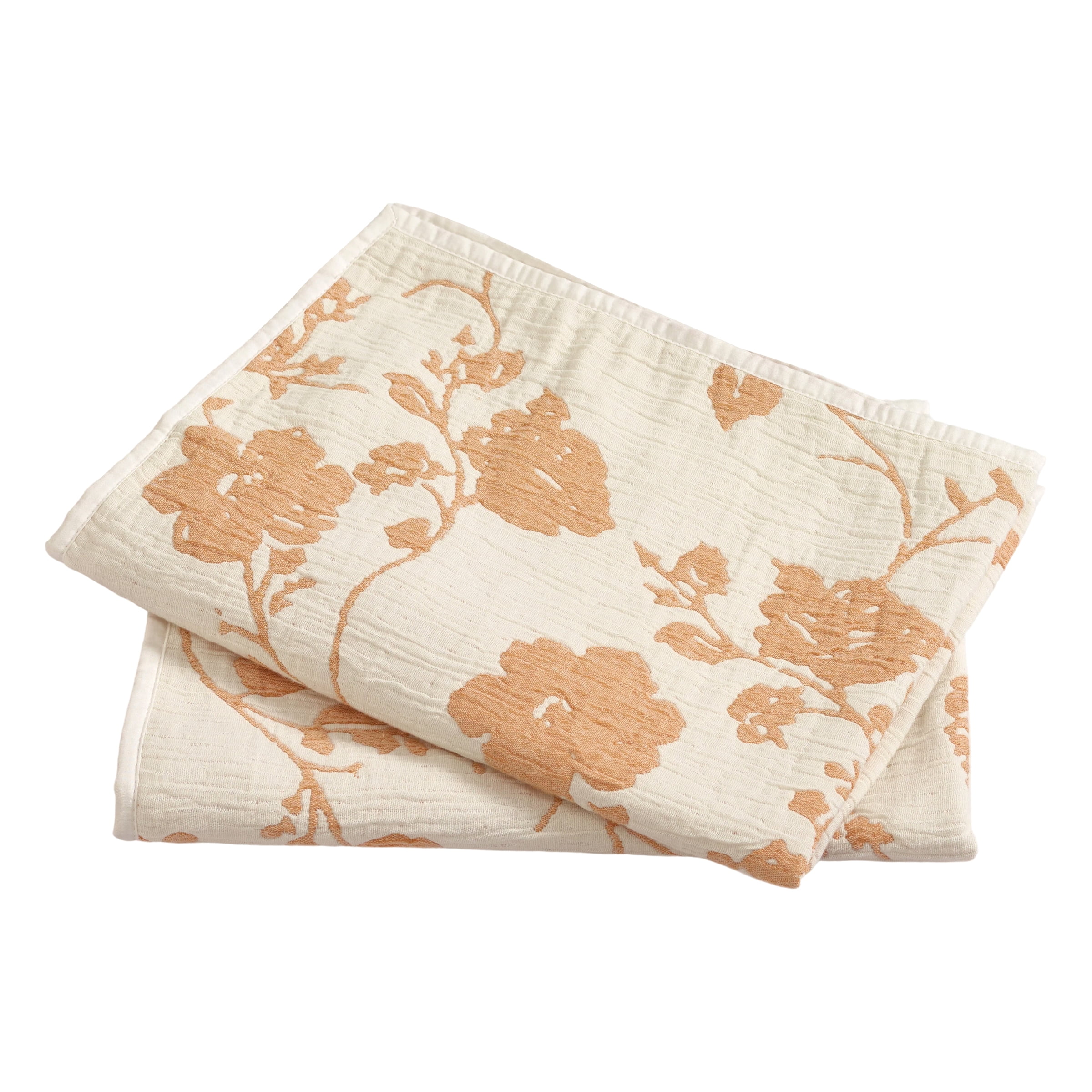 The Pioneer Woman Agatha Floral Gauze Pillow Shams, King, Amber Yellow, 2 Pack