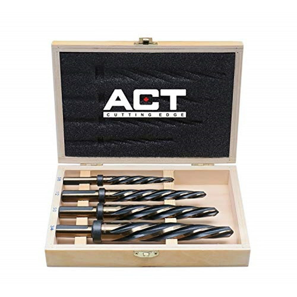 accusize industrial tools 4 pc h.s.s. standard spiral flute super