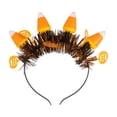 thumbnail image 3 of 2Pcs Candy Corn Light-Up Head Boppers,Led Halloween Hair Hoop With Glowing Candy Corn Horns, Flashing Headpiece For Women Men Boys Girls Party Decoration, 3 of 4
