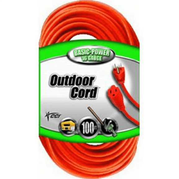 Southwire 2309SW8803 16/3 Light-Duty 10-Amp SJTW General Purpose Extension Cord, 100-Feet