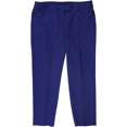 thumbnail image 1 of Anne Klein Womens Solid Casual Trouser Pants, Blue, 12, 1 of 2