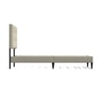 thumbnail image 3 of Kaya Upholstered Platform Bed Frame / Buttonless Tufting / Mattress Foundation / Wood Slat Support / No Box Spring Needed / Easy Assembly, Beige, Twin, 3 of 5