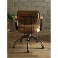 thumbnail image 3 of Scranton & Co Leather Swivel Office Chair in Vintage Whiskey, 3 of 5