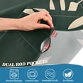 thumbnail image 5 of Yayeee Kitchen Curtains Tier Set of 2 Light Filtering 57"x24" Over Sink Window Panels, Green Plants, 5 of 7