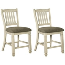 Signature Design by Ashley Bolanburg Counter Height Barstool, Set of 2, Antique White