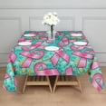 thumbnail image 3 of Breast Cancer Square Tablecloth,Waterproof Square Table Cover,Wipeable Spillproof Washable Table Cover for Home Kitchen Party Decor 52"x52"(132x132cm), 3 of 6
